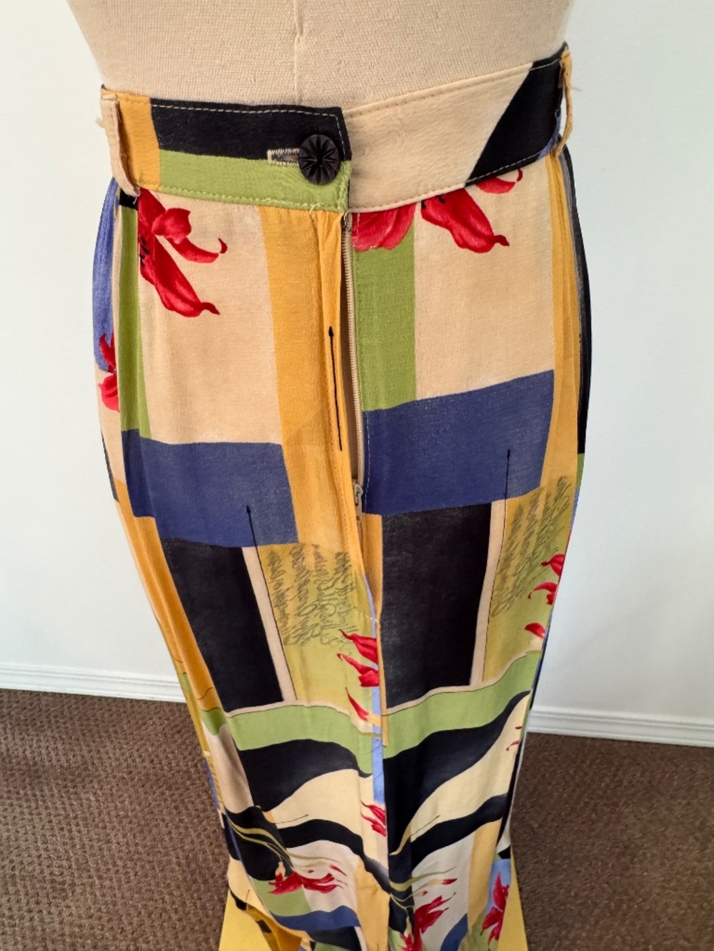 Vintage Conrad C Collection Abstract Print Maxi Skirt - Picture 4 of 10